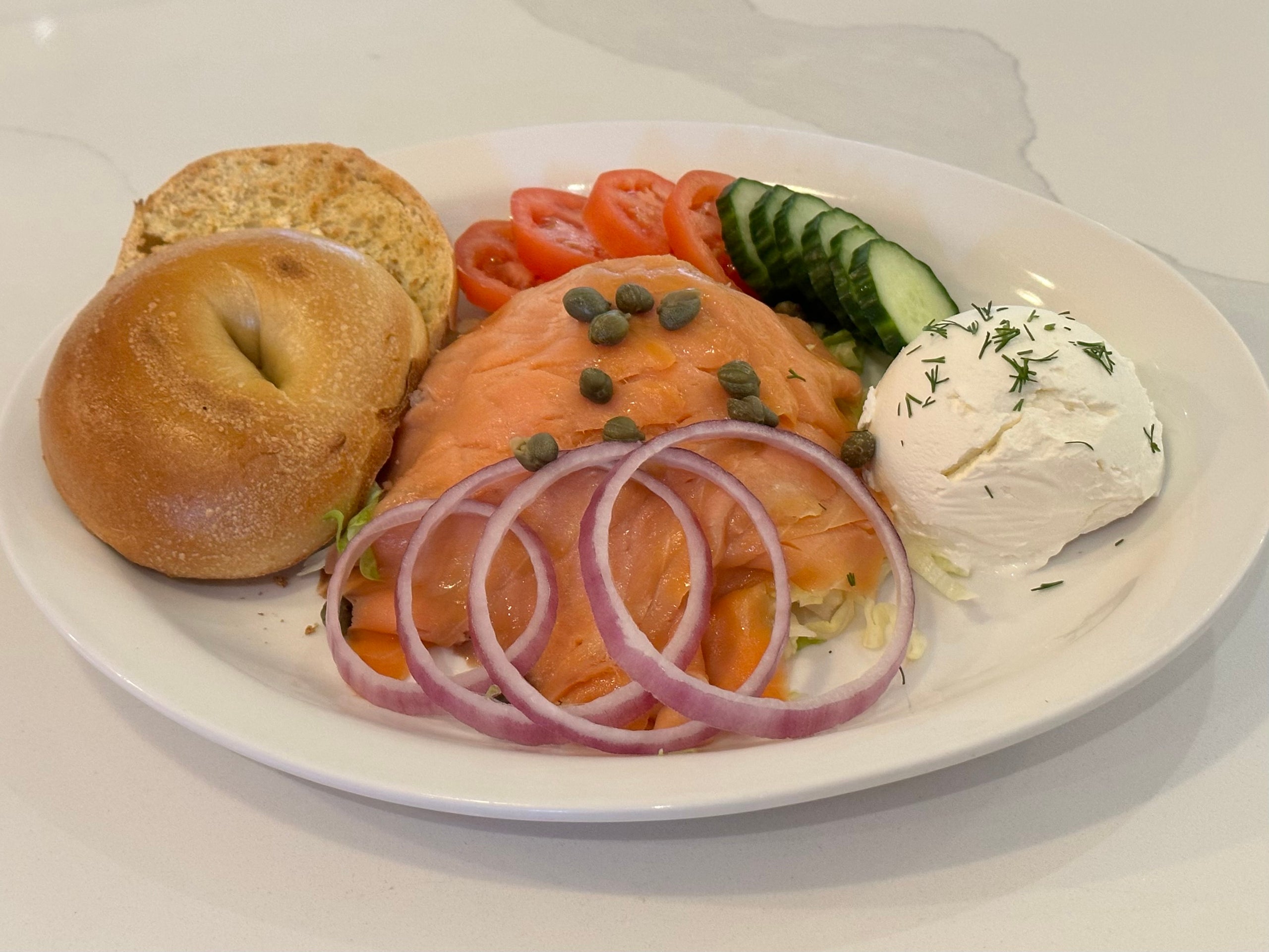 Smoked Salmon Bagel Platter