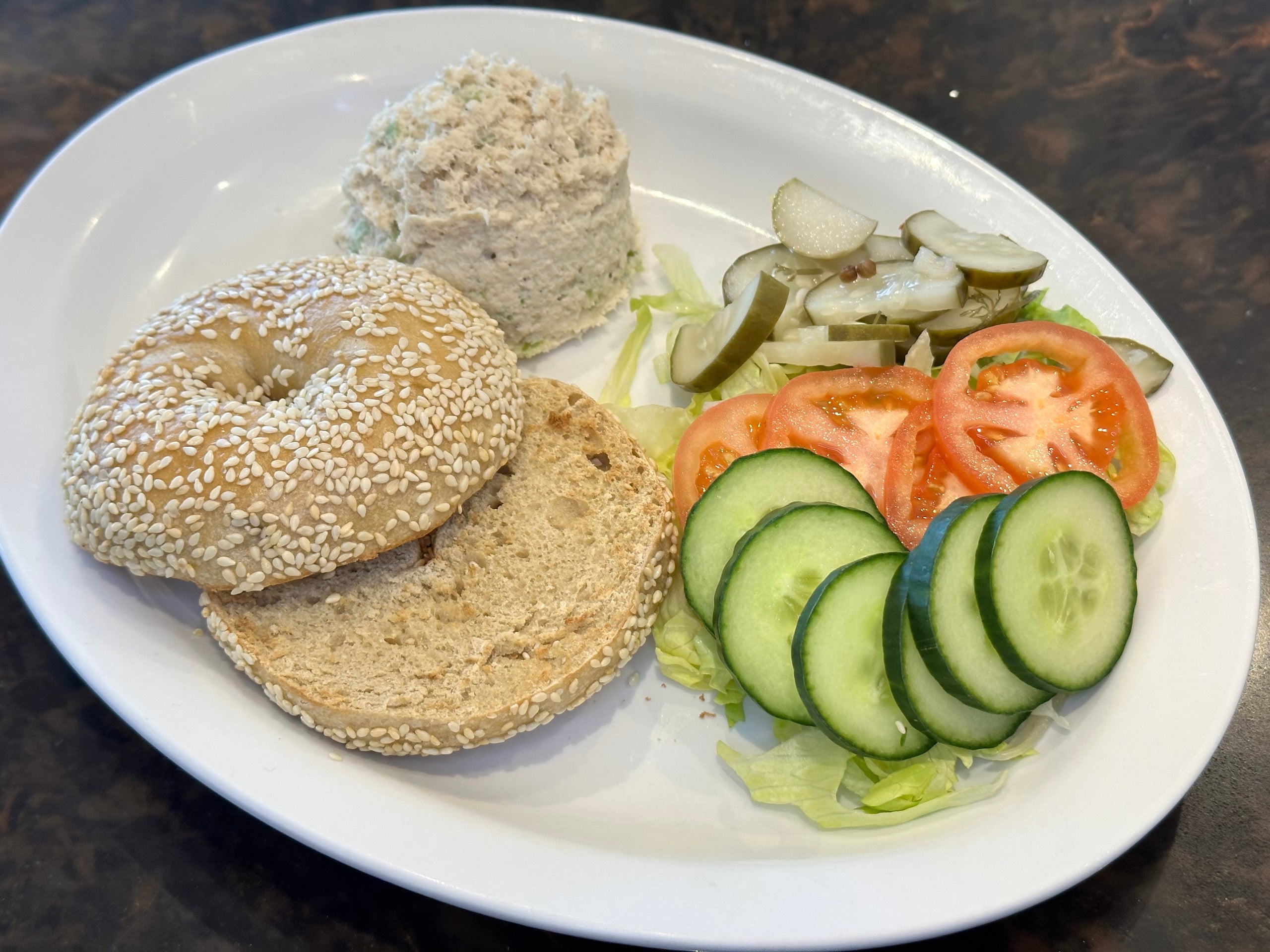 Tuna Salad Bagel Platter